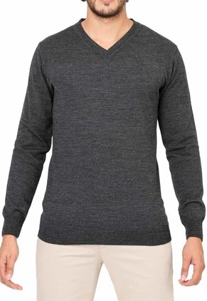 Buzo Cuello V - Gris Oscuro Jasped - Giive