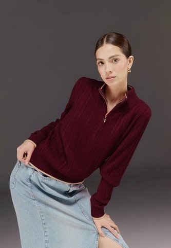 Camisero Cuello Alto - Burdeos - Give Giive
