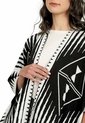 Ruana étnica Doble Faz - Negro/Marfil - Give de Giive