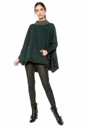 Ruana Mangas Bolsillos Giive - BMC487-Verde