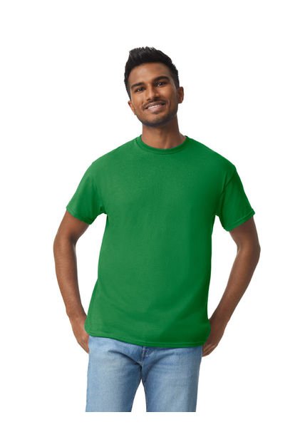 Camiseta Básica Hombre Verde Césped Gildan 5000
