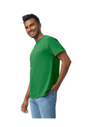 Camiseta Básica Hombre Verde Césped Gildan 5000
