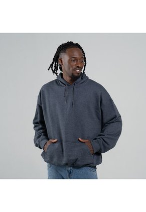 Buzo Adulto Capucha Jaspe Oscuro Gildan 18500