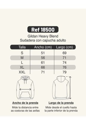 Buzo Adulto Capucha Jaspe Oscuro Gildan 18500