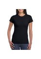 Camiseta Dama Negro Gildan 64000L de GILDAN