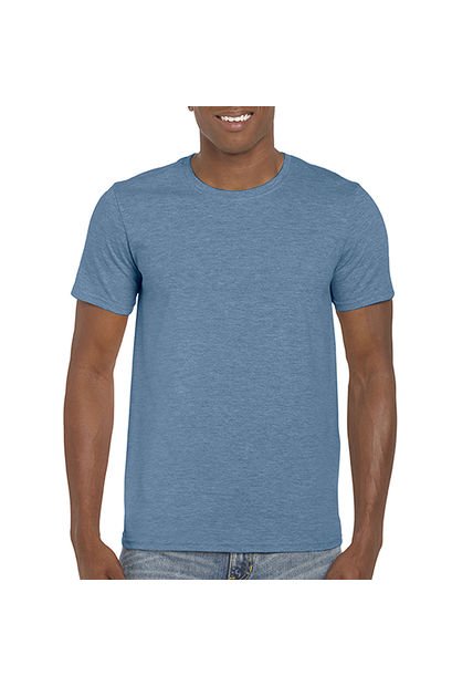 Camiseta Hombre Azul Indigo Jaspe Gildan