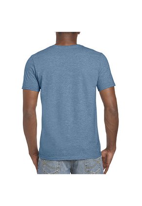 Camiseta Hombre Azul Indigo Jaspe Gildan