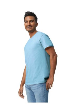 Camiseta Básica Hombre Azul Claro Gildan 5000