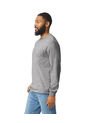 Camiseta Manga Larga Adulto Con Bolsillo Gris Jaspe Gildan de GILDAN