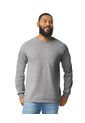 Camiseta Manga Larga Adulto Con Bolsillo Gris Jaspe Gildan de GILDAN