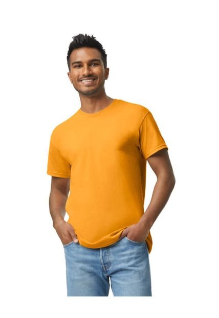 Camiseta Básica Hombre Oro Gildan 5000