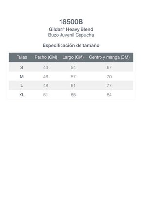 Buso Juvenil Capucha Oro Gildan