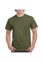 Camiseta Básica Hombre Verde Militar Gildan de GILDAN