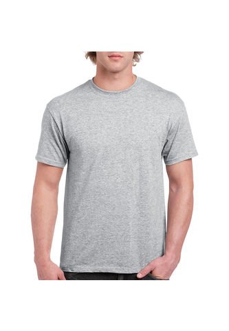 GILDAN - Camiseta Básica Hombre Gris Jaspe Gildan
