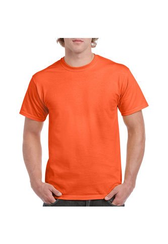 GILDAN - Camiseta Básica Hombre Naranja Gildan