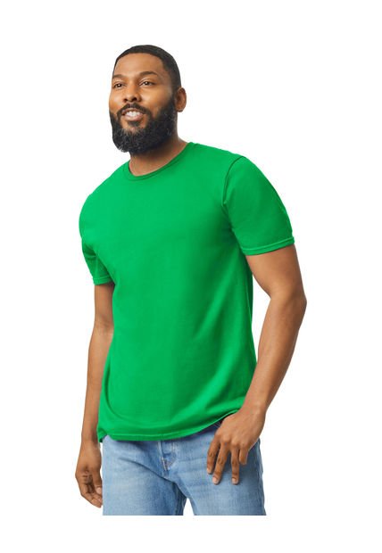 Camiseta Hombre Verde Irlandes Gildan 64000