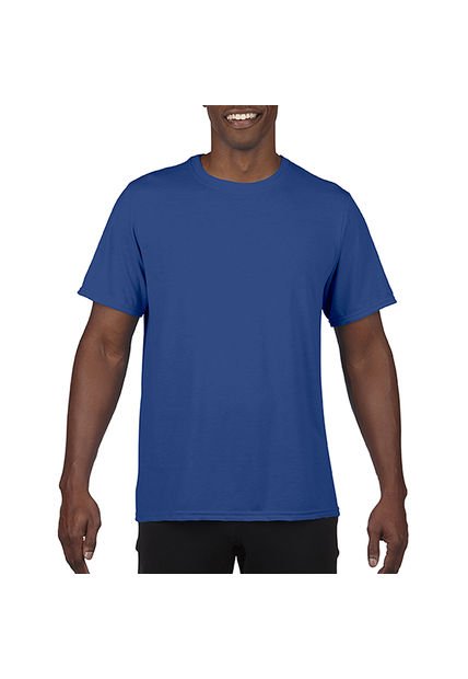 Camiseta Performance Adulto Azul Real Deportivo Gildan