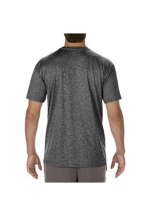 Camiseta Performance Adulto Negro Deportivo Jaspe Gildan