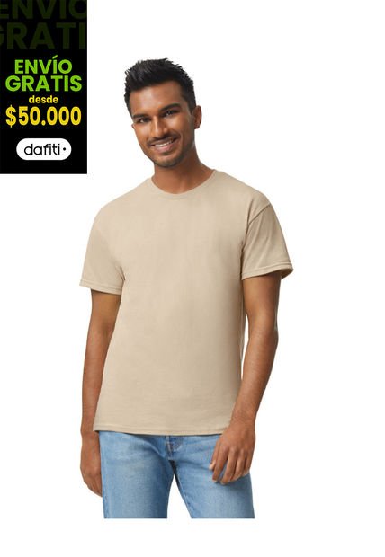 Camiseta Básica Hombre Arena Gildan