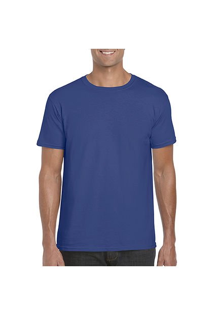 Camiseta Hombre Azul Metro Gildan 64000