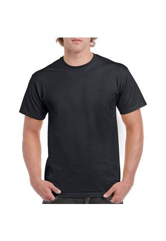 GILDAN - Camiseta Básica Hombre Negro Gildan 5000