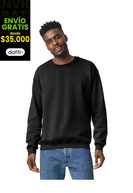 Buzo Básico Negro Gildan 18000