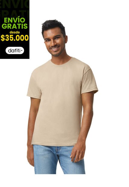Camiseta Básica Hombre Arena Gildan