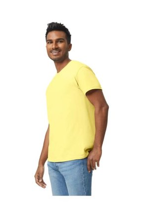 Camiseta Básica Hombre Amarillo Gildan 5000