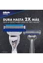 Maquina De Afeitar Gillette Mach3 Turbo Recargable X 2 Und de Gillette