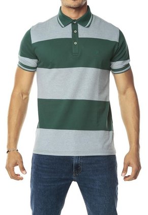 Camiseta Polo Verde-Blanco Givenchy