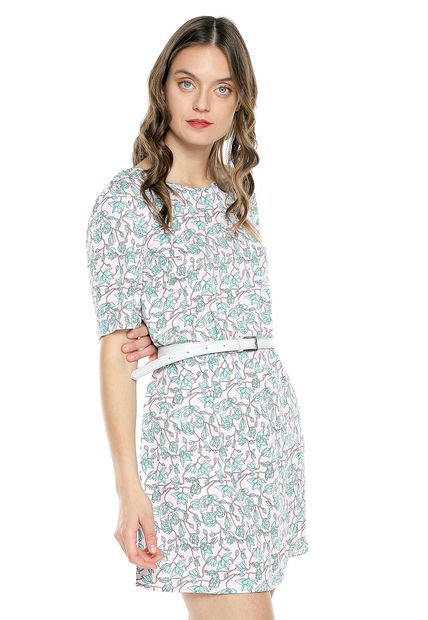 Vestido Rosa-Verde Glamorous