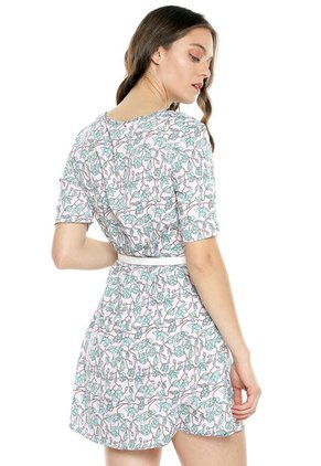 Vestido Rosa-Verde Glamorous