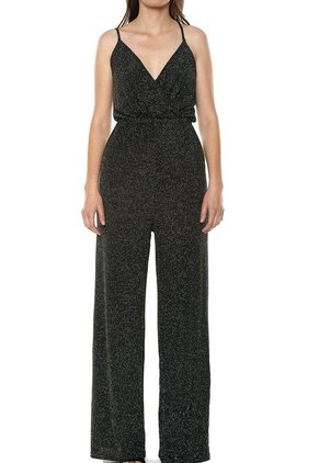 Enterizo Negro-Dorado Glamorous