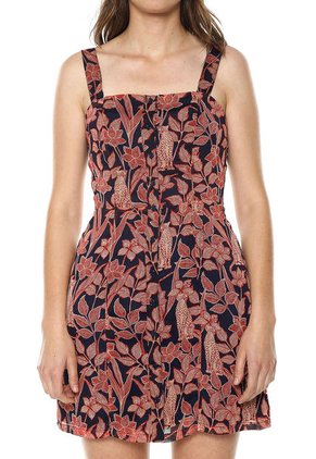 Vestido Rojo-Azul Glamorous