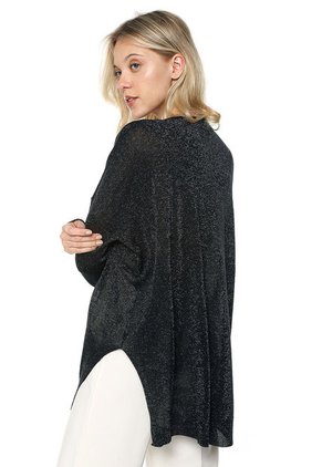 Saco Negro-Plateado Glamorous