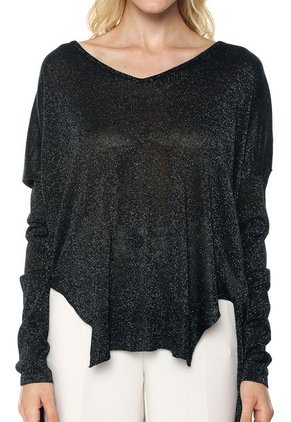 Saco Negro-Plateado Glamorous