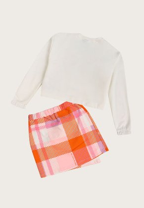 Conjunto Marfil-Rosa-Naranja Gloss