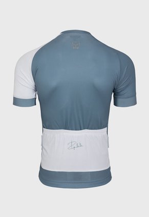 Camiseta KM50 Manga Corta Aluminio Azul-Blanco GO RIGO GO