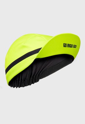 Gorra Ciclismo Clásica Verde Neón-Negro GO RIGO GO