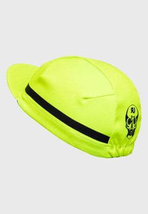 Gorra Ciclismo Clásica Verde Neón-Negro GO RIGO GO