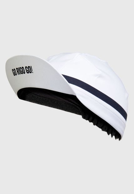 Gorra Ciclismo Clásica Blanco-Negro GO RIGO GO