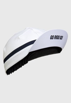 Gorra Ciclismo Clásica Blanco-Negro GO RIGO GO