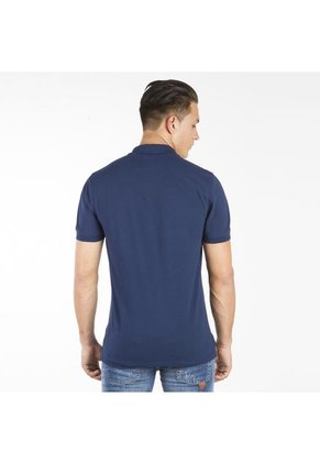 Camiseta Polo Goco Azul Rey-Gris