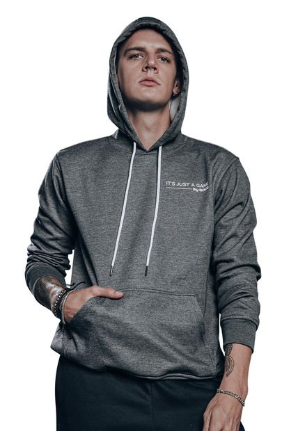 Buzo Hoodie Gris Oscuro Goco Estampado - Compra Ahora | Dafiti Colombia