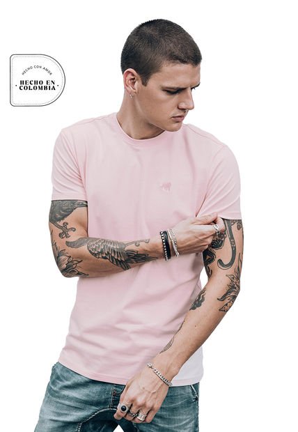 T-shirt Palo Rosa Goco Bordada