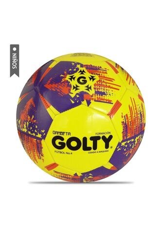 Balón Fútbol Golty Fundamentación Gambeta Niños No4-Amarillo GOLTY
