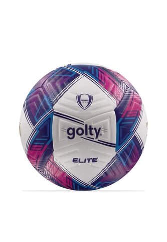 Balon Futbol Pro Golty Elite Dualtech No.5-Azul/Fucsia GOLTY