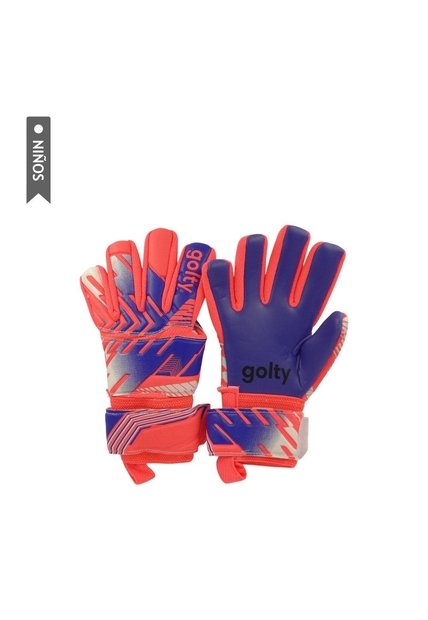 Guante Competencia Golty Pro Fingers Niño-Rojo/Gris