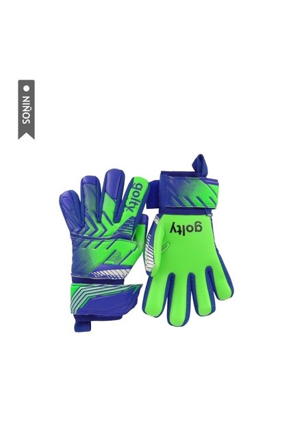 Guante Competencia Golty Pro Fingers Niño-Verde/Azul