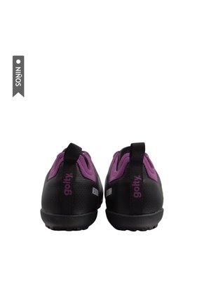 Zapatilla Golty Turf Velozion Formacion Niño-Morado/Negro